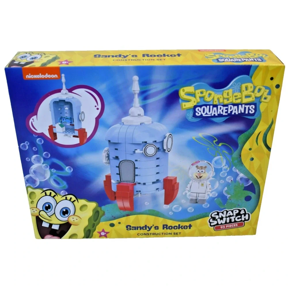 SpongeBob Squarepants Sandys Rocket Snap & Switch Construction Set 95 Pcs NEW